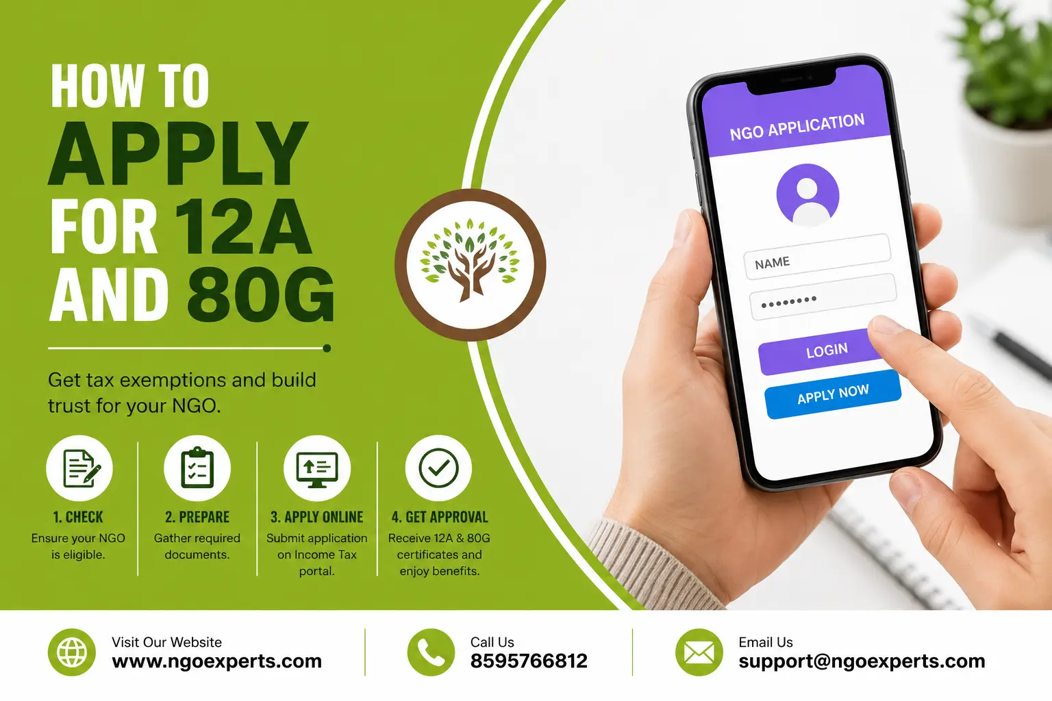 How to Apply for 12a and 80g