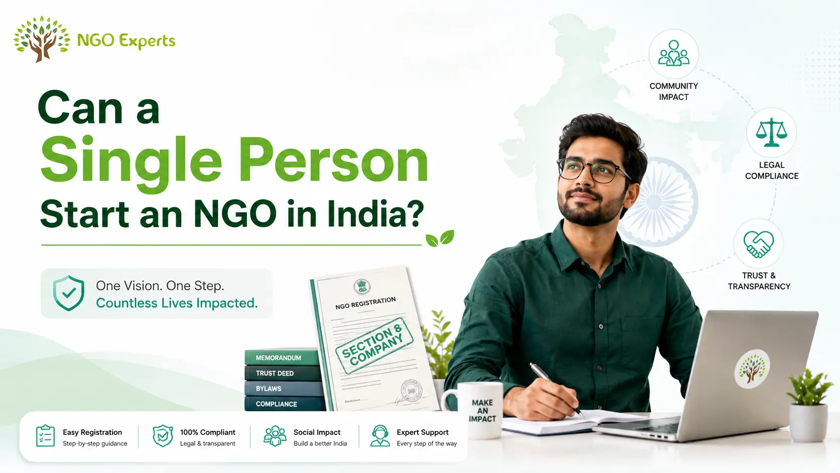 Can a Single Person Start an NGO in India
