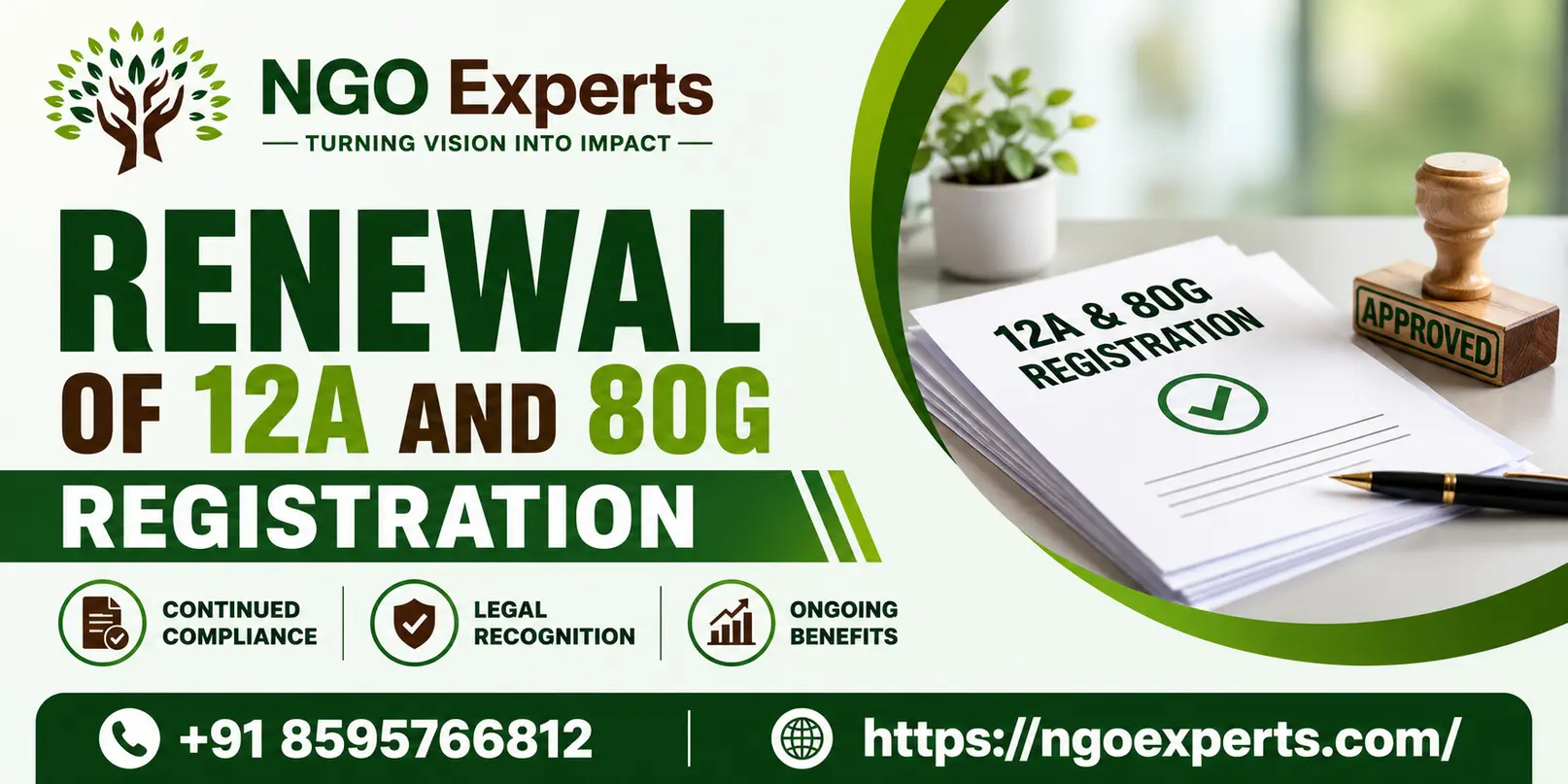 Renewal of 12A and 80G Registration